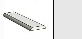 Притворная планка МДФ 2000x30x8мм для дверей с отделкой эмалью, Whitey